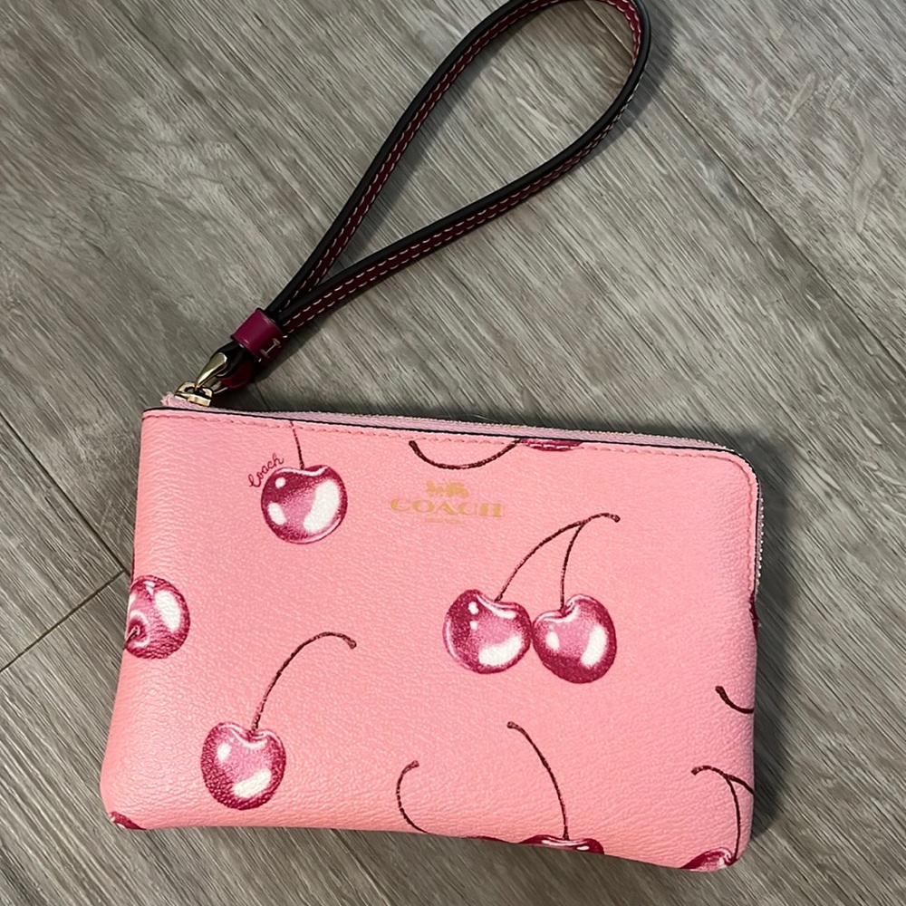 Coach Cherry Wristlet